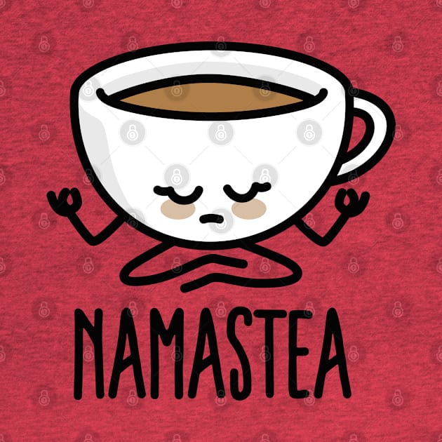 Namastea Namaste meditation black tea Yoga Kawaii by LaundryFactory